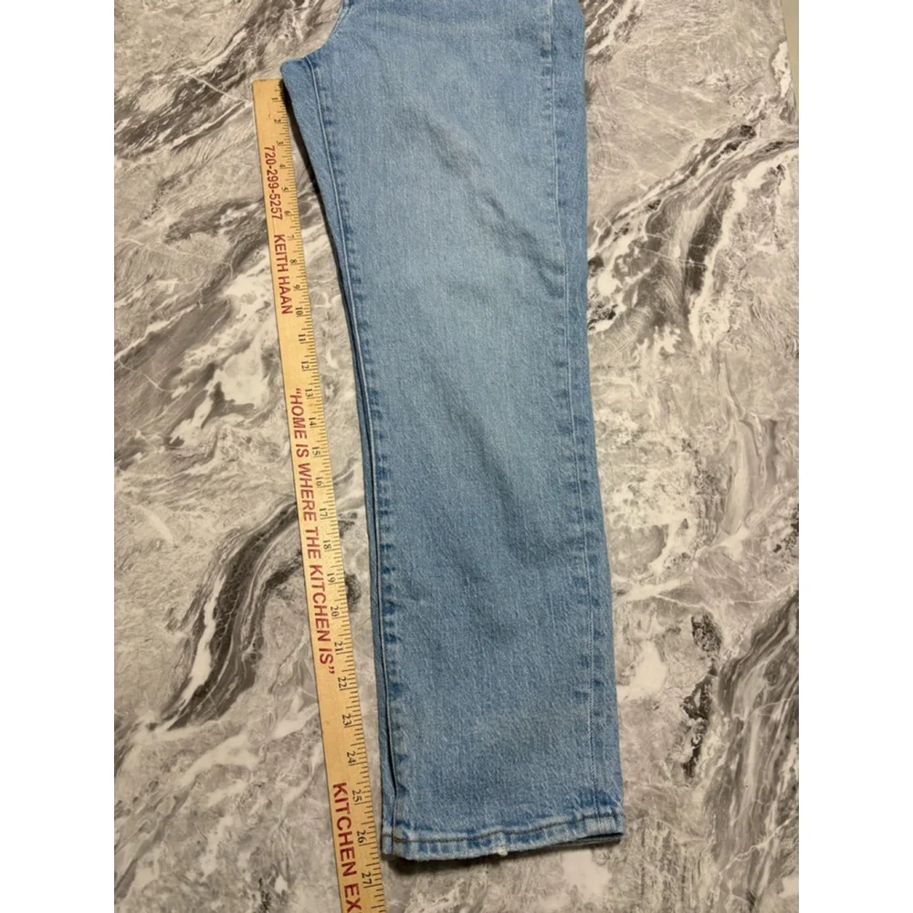 Womens Madewell The Curvy Perfect Vintage Straight Jean in Seyland Wash Sz 27 - Picture 9 of 10